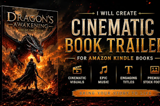 create cinematic book trailers for amazon KDP