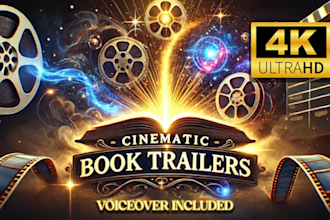 produce a captivating cinematic thriller book trailer promo