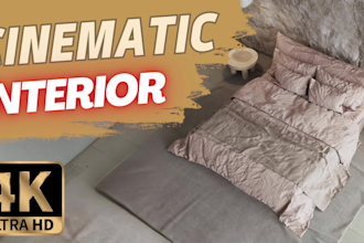 create photoreal interior and exterior cinematic animation
