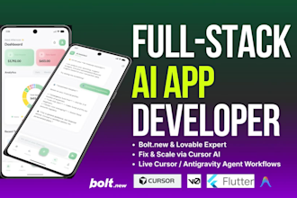 build your ai mvp or mobile app using bolt new and flutter