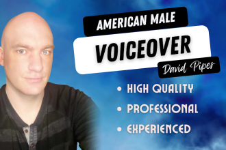 record an american male voice over