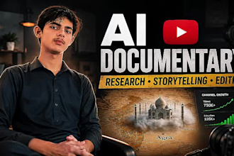 create mini  documentaries for youtube, faceless cash cow video