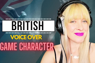 perform a female video game character voice over