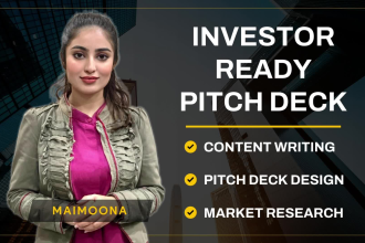 write and design your investor ready pitch deck presentation