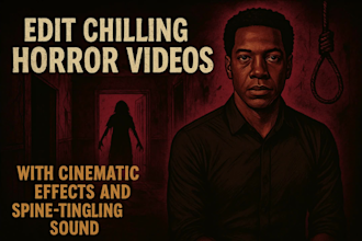 edit chilling horror videos with cinematic effects and spine tingling  sound