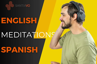 do meditation and affirmations in english and spanish