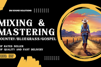 professionally mix and master your country or bluegrass song