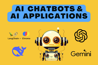 build ai chatbots, ai website using langchain, gpt, deepseek