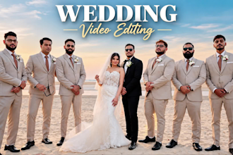 professionally edit cinematic wedding film with storytelling