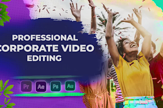 do professional corporate, interviews, or business video editing