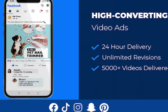 create a dropshipping facebook video ad with high conversion