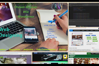 use dreamweaver, vs code for a modern website with HTML, CSS, and js effects