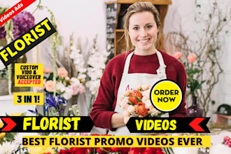 do florist video or flower delivery service website design