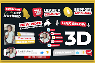 make brilliant youtube subscribe button animation