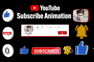 create the awesome 3d youtube subscribe animation