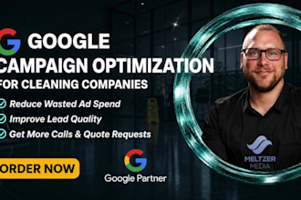 optimize google ads for cleaning companies