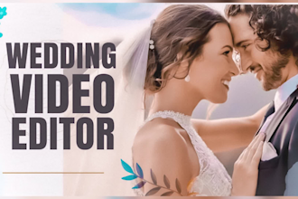 do wedding video editing with cinematic storytelling