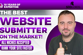 submit your website to hundreds of niche related search engines and directories