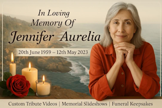 do funeral video slideshow, memorial tribute