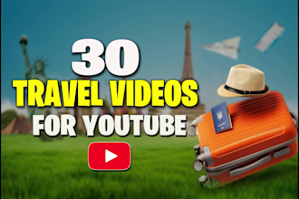 create travel videos for youtube channel