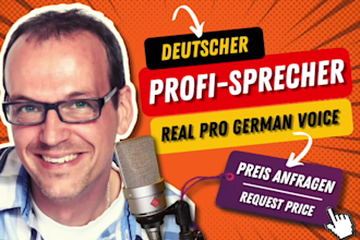 record a professional male german voice over
