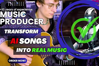 recreate your ai song into a professional human like song