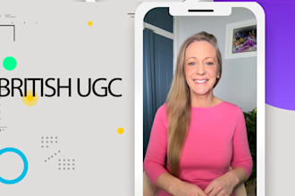create your british ugc or podcast video for tik tok, instagram or facebook