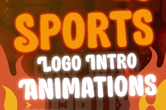 create custom sports logo intro animations