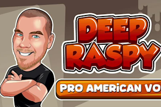 record a deep raspy voice over