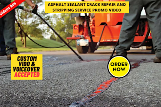 make asphalt sealing crack repair or stripping service video
