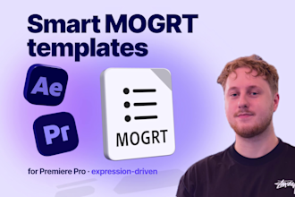 create custom mogrt template for premiere pro