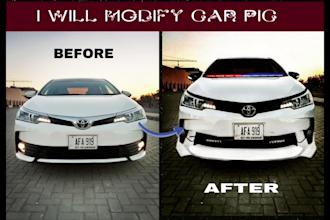 professionaly edit and modify your car pics and enhance look