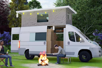 3d design your caravan, motorhome, camper, food truck, rv
