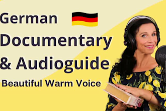 speak your documentary professionally with my warm voice