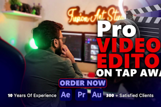 do professional youtube video editing and social media ads