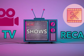 edit tv show recap or review video for faceless youtube channel