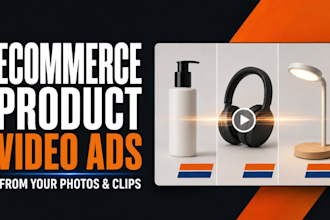 create ecommerce product video ads with branded motion graphics