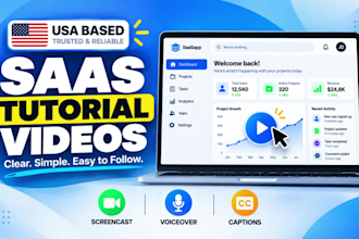 create a professional screencast tutorial video for your saas or software