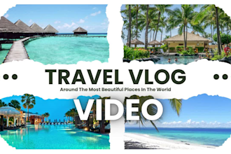 edit a travel vlog video with a free thumbnail for you