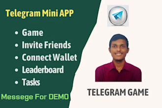 make crypto miniapp,webapp,game on telegram