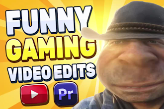 do a unique funny game video editing