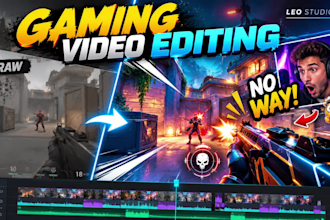 edit funny gaming videos and twitch highlights for youtube