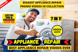 make residential commercial home appliance repair video ads