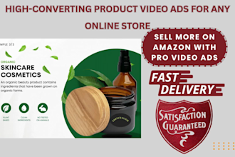 create amazon product video ads for sales, shopify, aliexpress video ad
