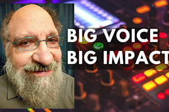 do your friendly american human male voiceover