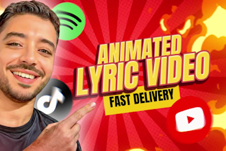 create an animated lyric video for your song