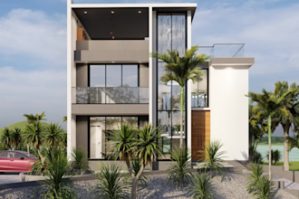 design and render modern house, villa, resort, hotel