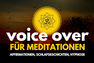 record your german meditation, affirmations or hypnotherapy voice over