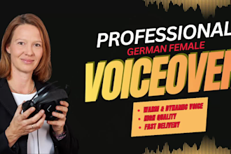 record a female german voiceover