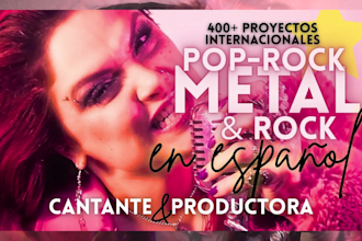 cantante profesional para rock y metal en español o bilingüe